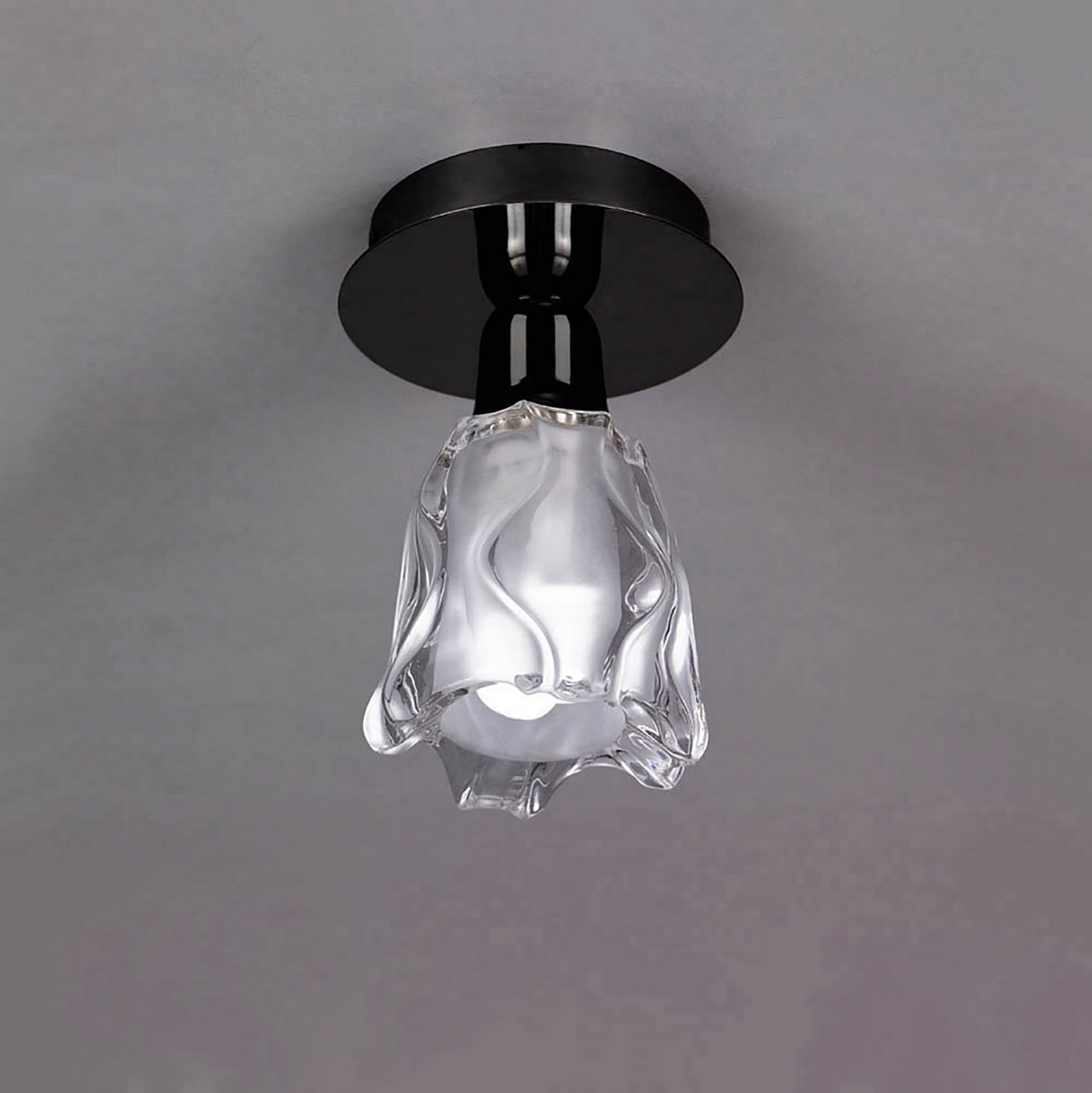 Amel Black Chrome Ceiling Lights Mantra Flush Fittings Amel Black Chrome Ceiling Lights Mantra Flush Fittings